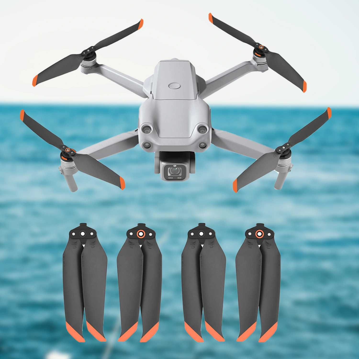 1 Pair Drone Blade Silent Low Noise Mini Portable Drone Propeller for DJI Air 2S