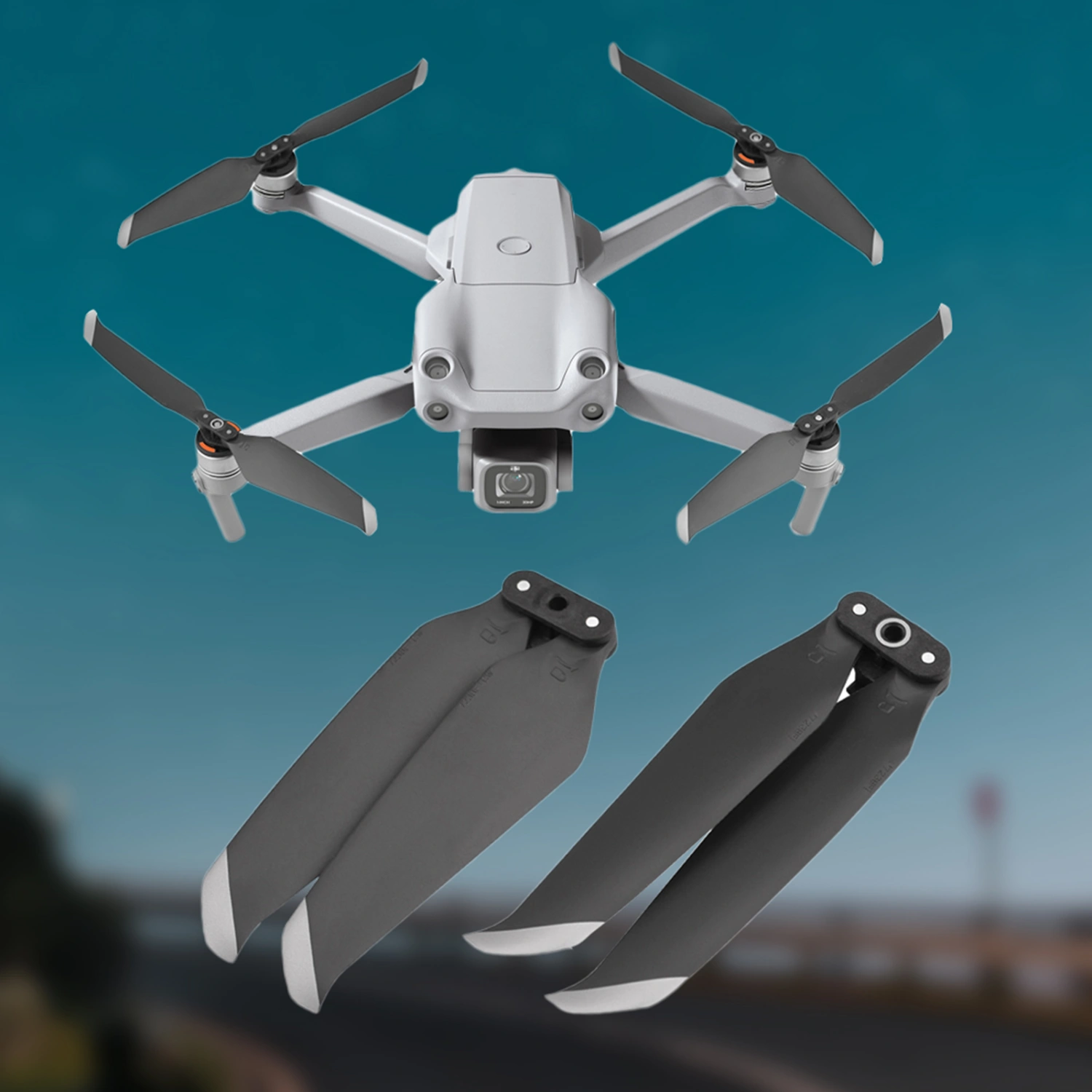 1 Pair Drone Blade Silent Low Noise Mini Portable Drone Propeller for DJI Air 2S