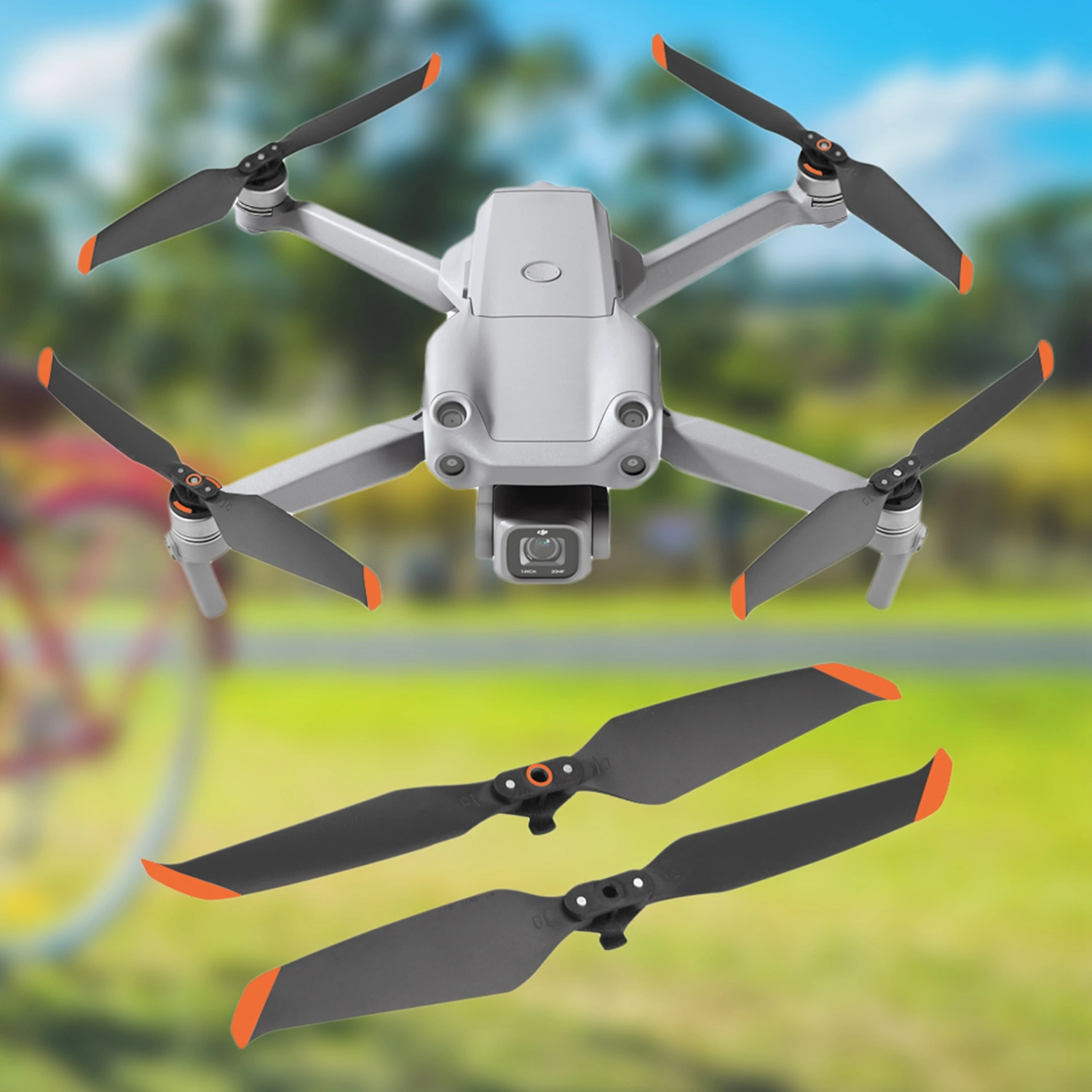 1 Pair Drone Blade Silent Low Noise Mini Portable Drone Propeller for DJI Air 2S