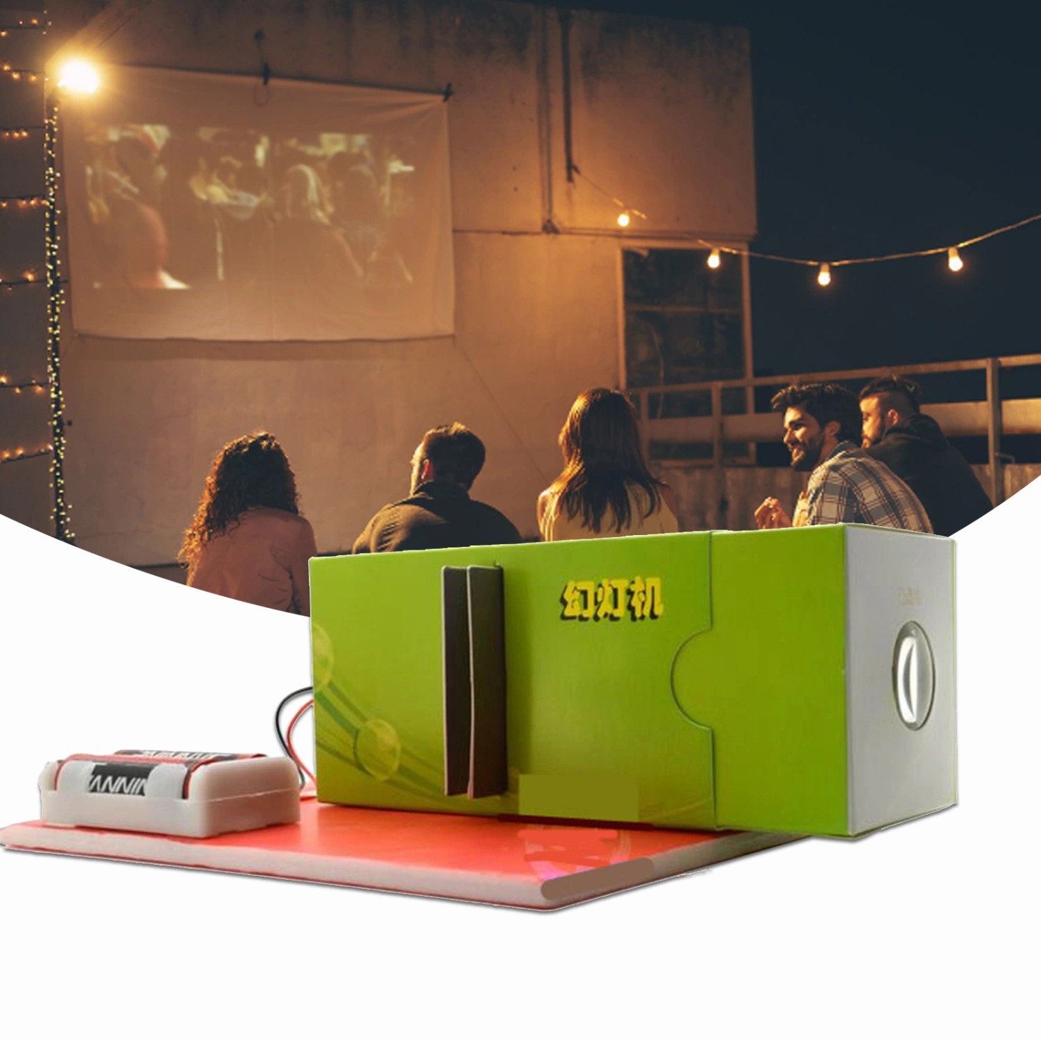 Assembly Projector Eco-Friendly Cardboard Multifunction Wood DIY Experiment Science Slide Projector for Kids