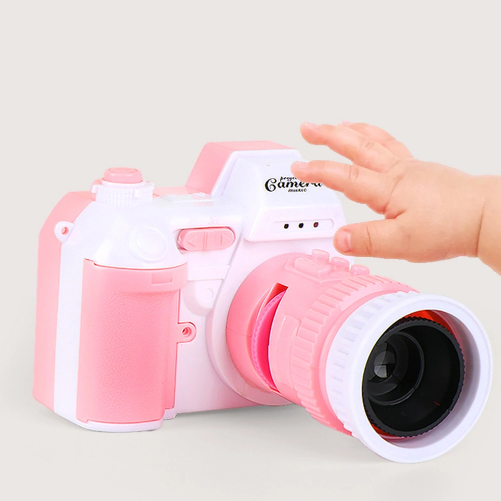Simulation Camera Light Projection with LED Sound Kids Educational Toy Gift