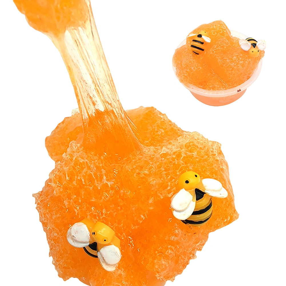 60ml Bee Kids Adult Slime Toy Stress Reliever Plasticine Scented Fluffy Mud Clay