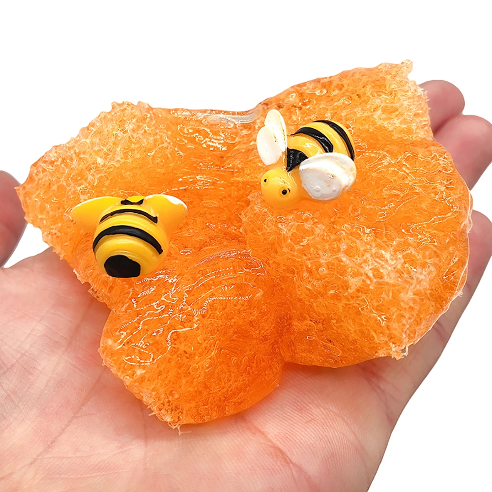 60ml Bee Kids Adult Slime Toy Stress Reliever Plasticine Scented Fluffy Mud Clay