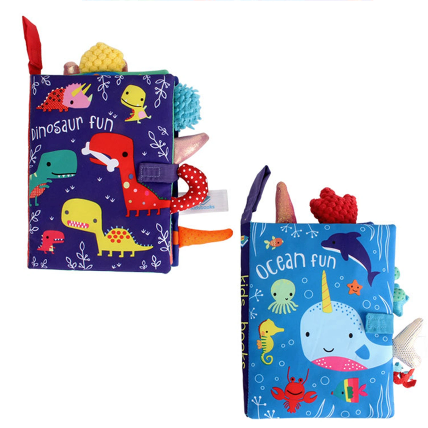 Multifunctional Tear-Proof Ringing Paper Tail Cloth Book Baby Educational Toy