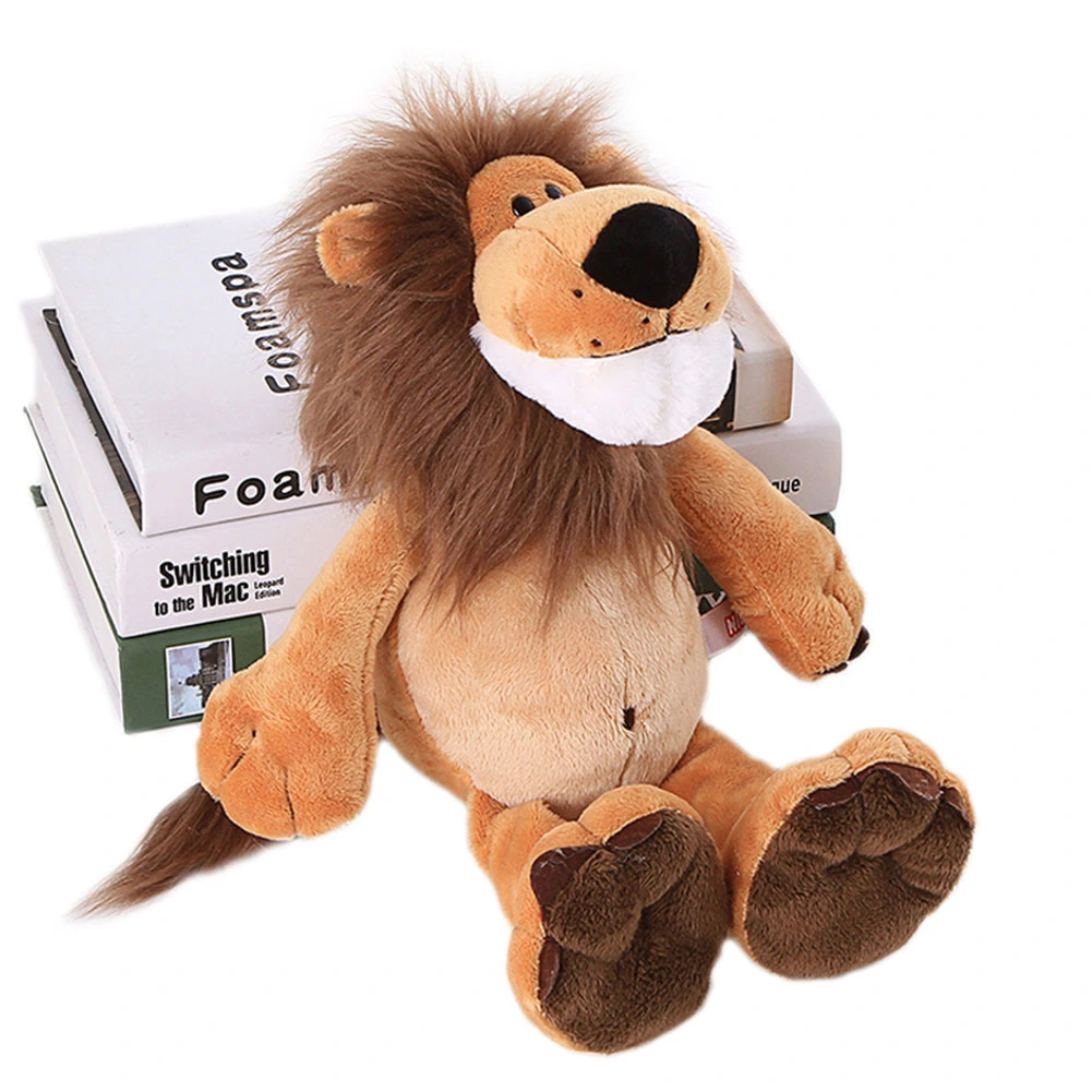 Cartoon Lion Wild Animal Soft Plush Stuffed Doll Kids Toy Gift Sofa Bed Decor