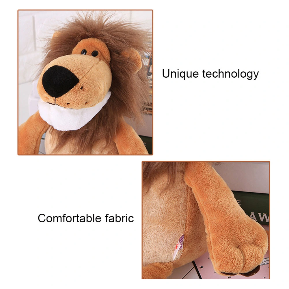 Cartoon Lion Wild Animal Soft Plush Stuffed Doll Kids Toy Gift Sofa Bed Decor