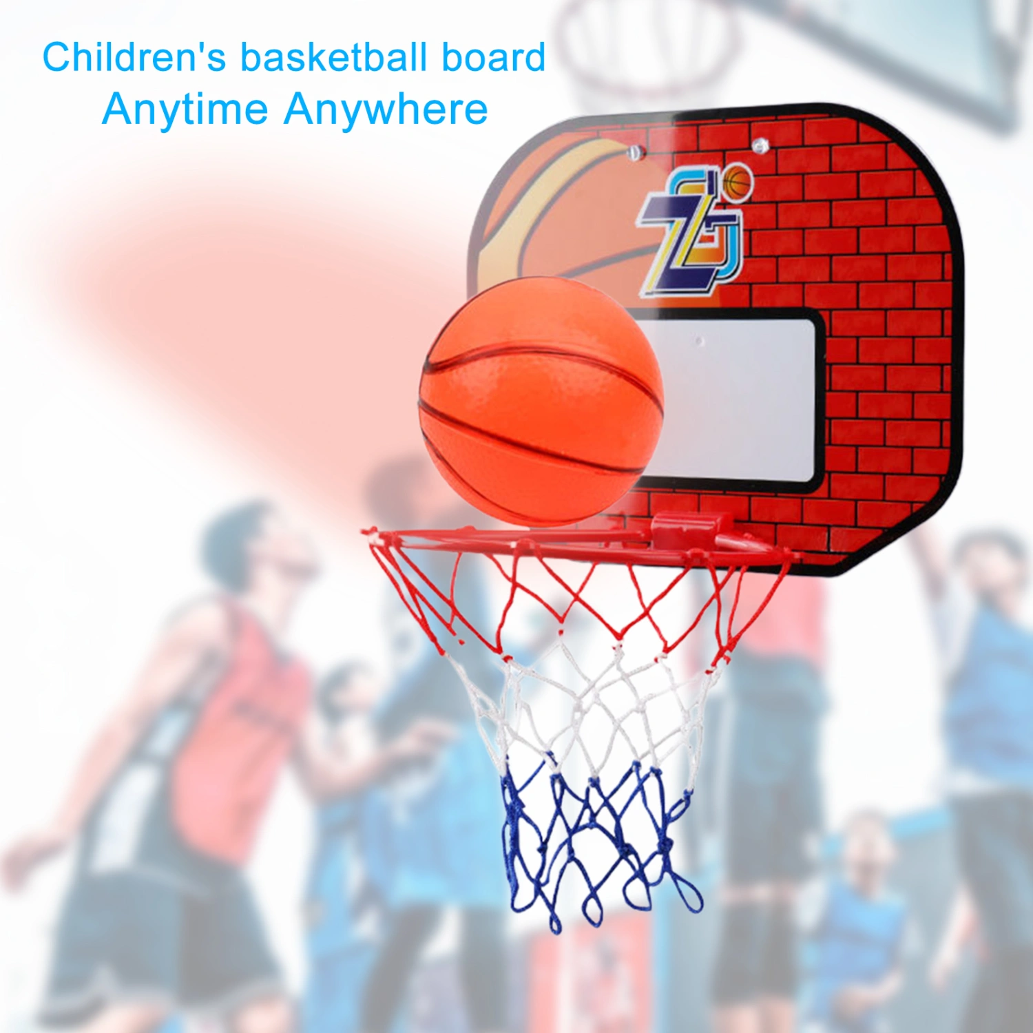 1 Set Basketball Stands with Suction Cups Indoor Game Plastic Basketball Backboard Hoop Set for Children