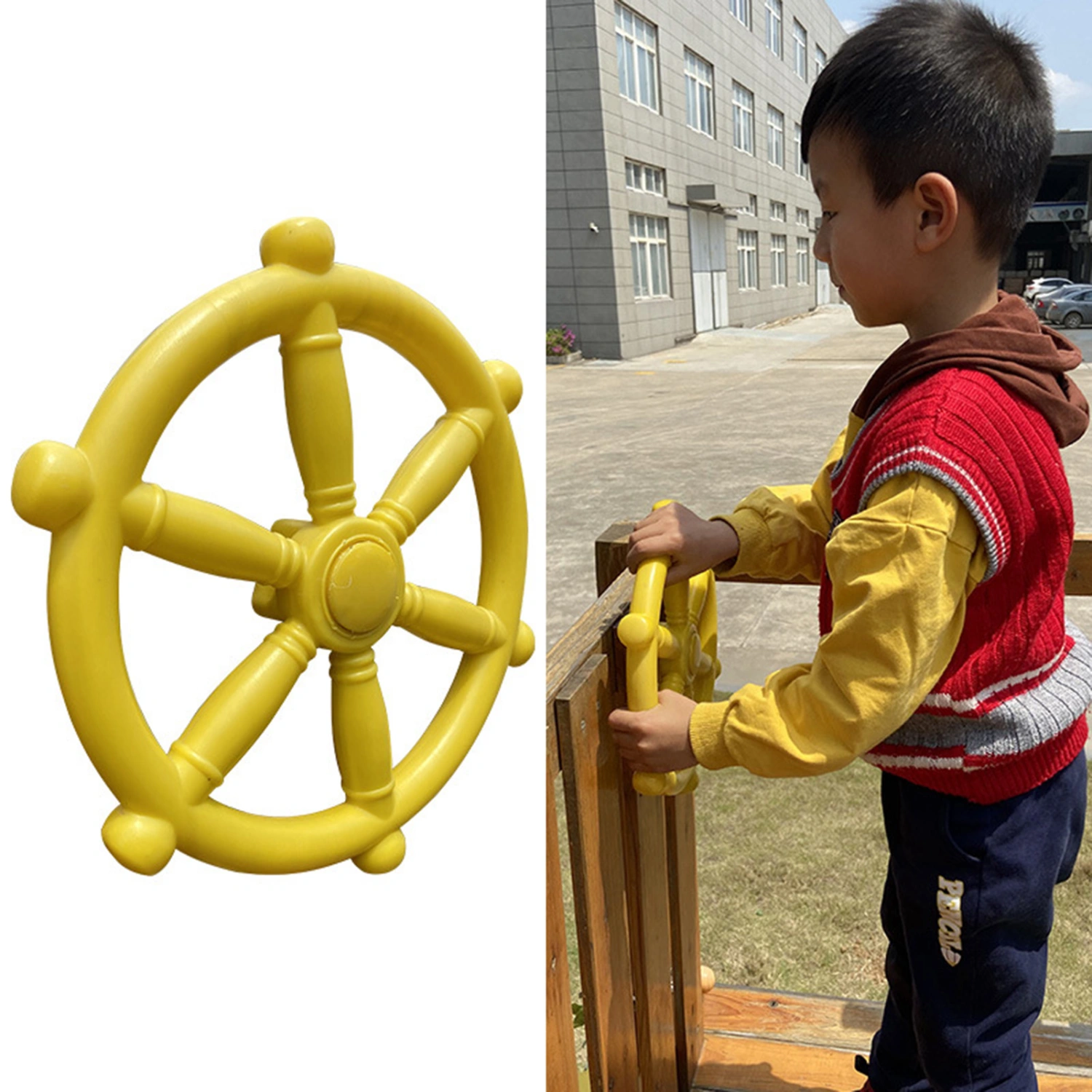 Mini Wheel Multi-color Comfortable Strong Sturdy Durable Safe Compact Backyard Amusement Park Steering Wheel Daily Use