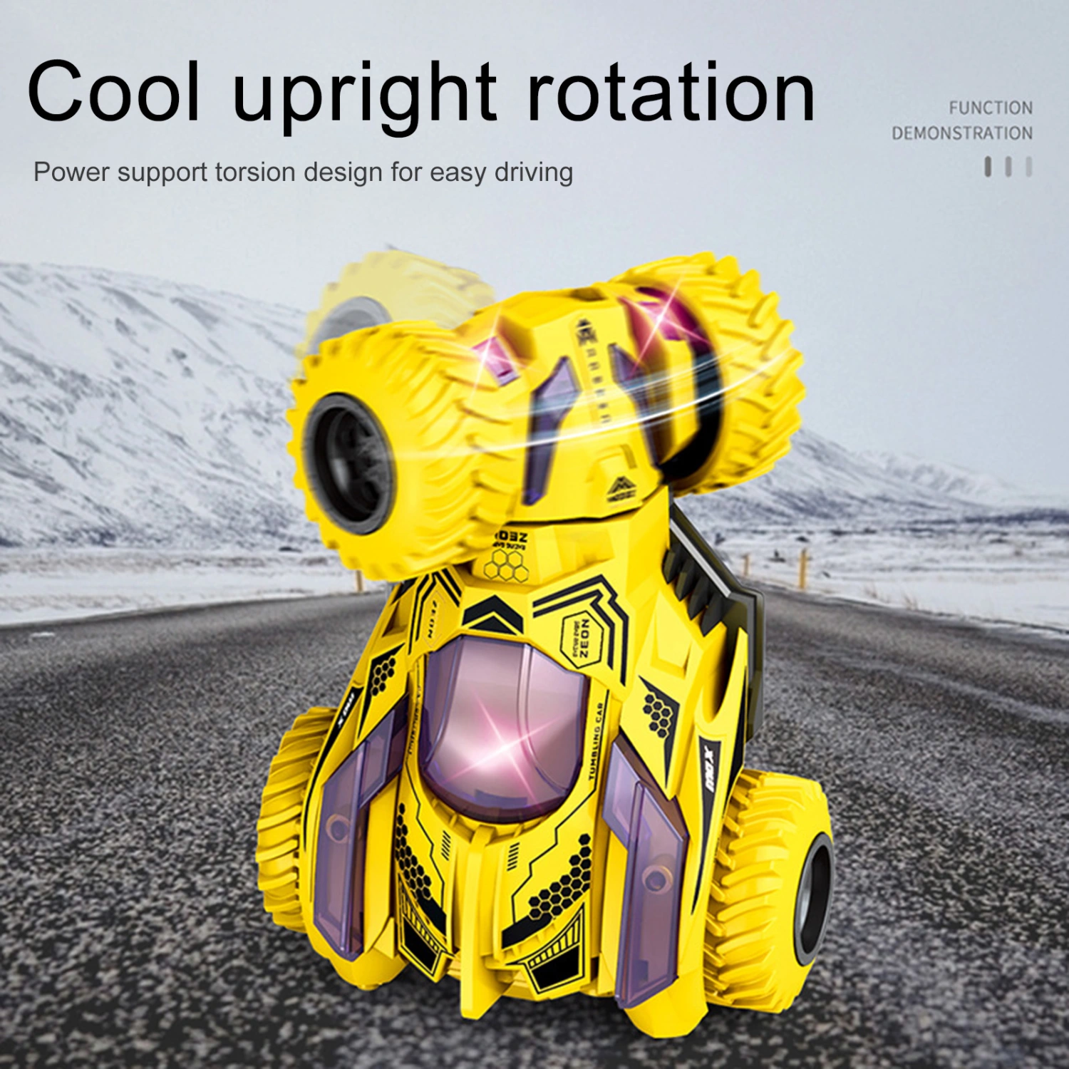 Off-Road Car Toy 360 Degree Rotation Anti-friction Strong Grip Pull Back Car Toy for Children