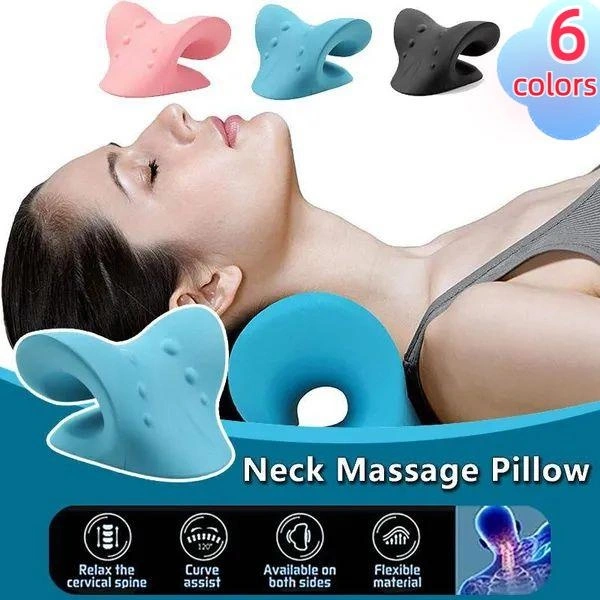 Body Neck MassagerNeck Traction Massage Pillow Improve Sleep Relaxer Neck Pain Relief and Neck Support Relaxer Massage Traction Pillow Massager
    