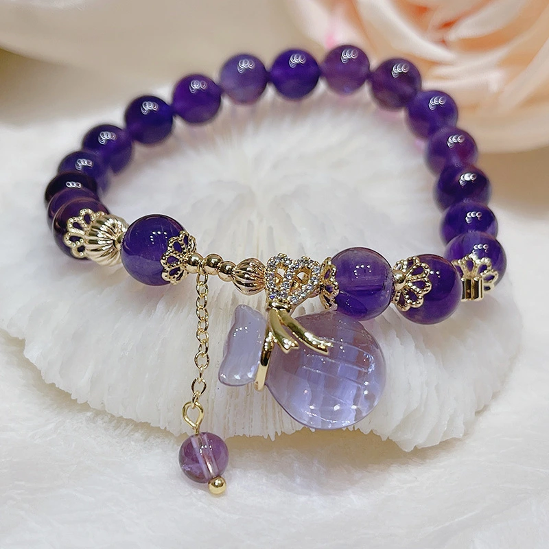 Korean Style Amethyst Retro Bracelet Ethnic Style