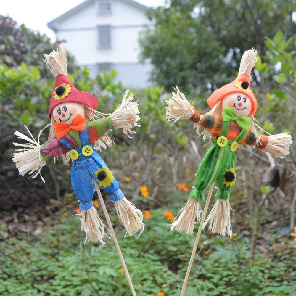 Fabric Scarecrow Crafts Plug-in Children Doll