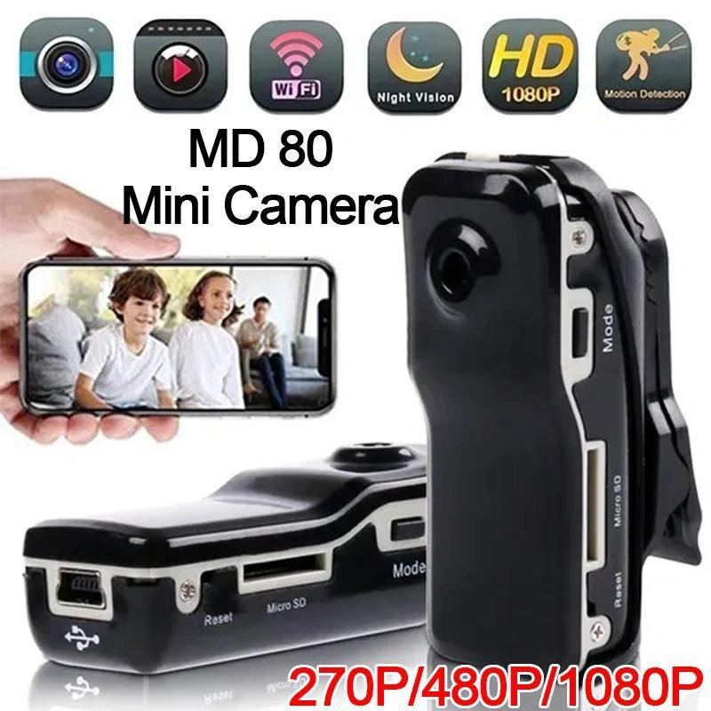 HD Video DVR Clip IR Night Cam 8-Hour Camcorder Mini Police Body Camera
    