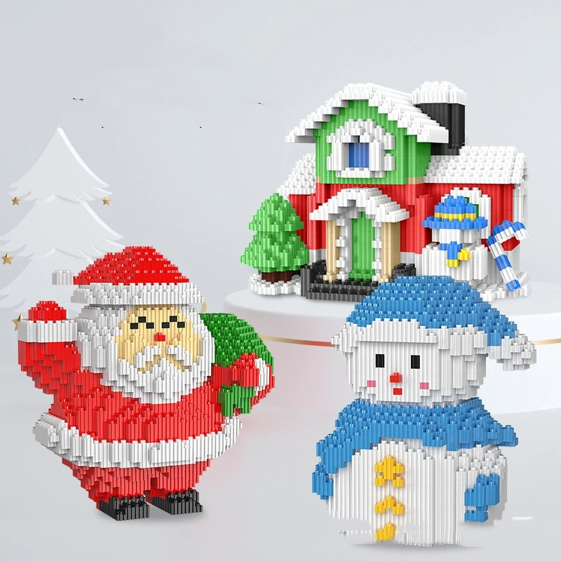 Small Particle Christmas Building Block Toy