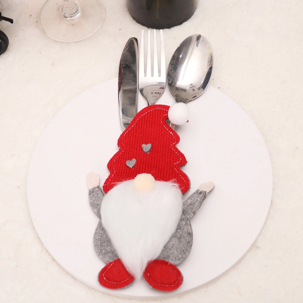 Decorative Cartoon Faceless Doll Knife And Fork Cover