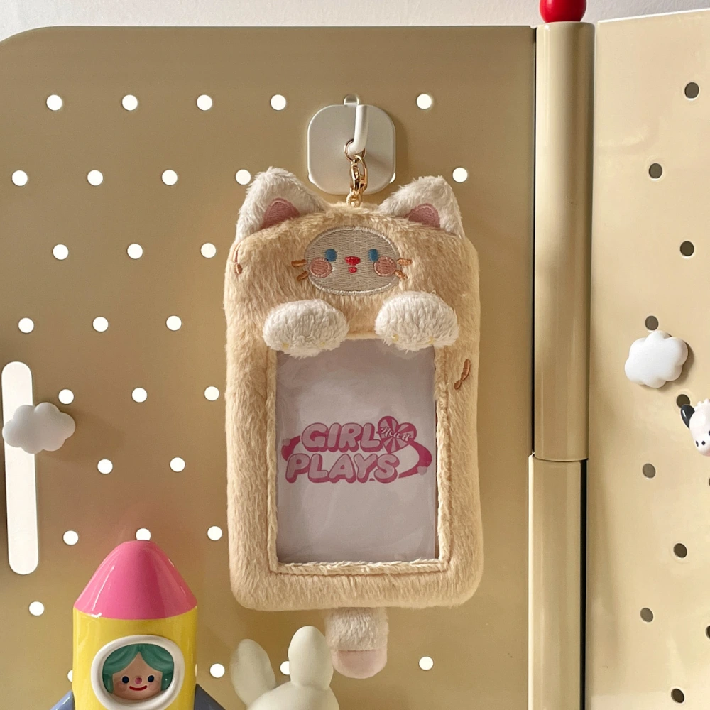 Original Cute Biscuit Kitten Plush Card Holder Meal