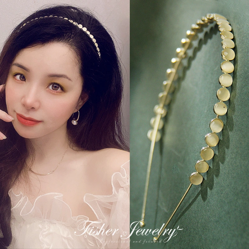 Thin Retro Simple Cat Eye Hairband Decoration