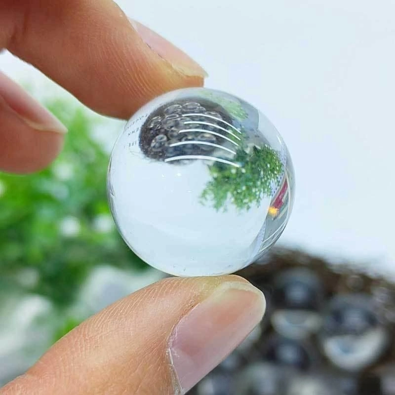 Non-porous Natural White Crystal Ball Mini 25mm Crystal Single Bead Ball