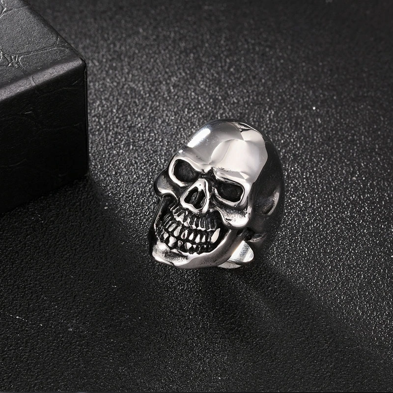 Men's Personality Punk Trendy Skull Ring