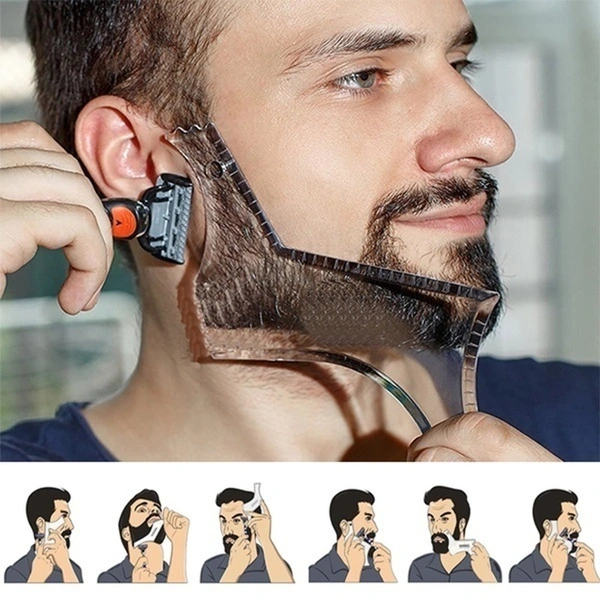 2023 NEW Fashion Men Beard Shaping Styling Template Comb Men's Beards Combs Beauty Tool for Hair Beard Trim Template