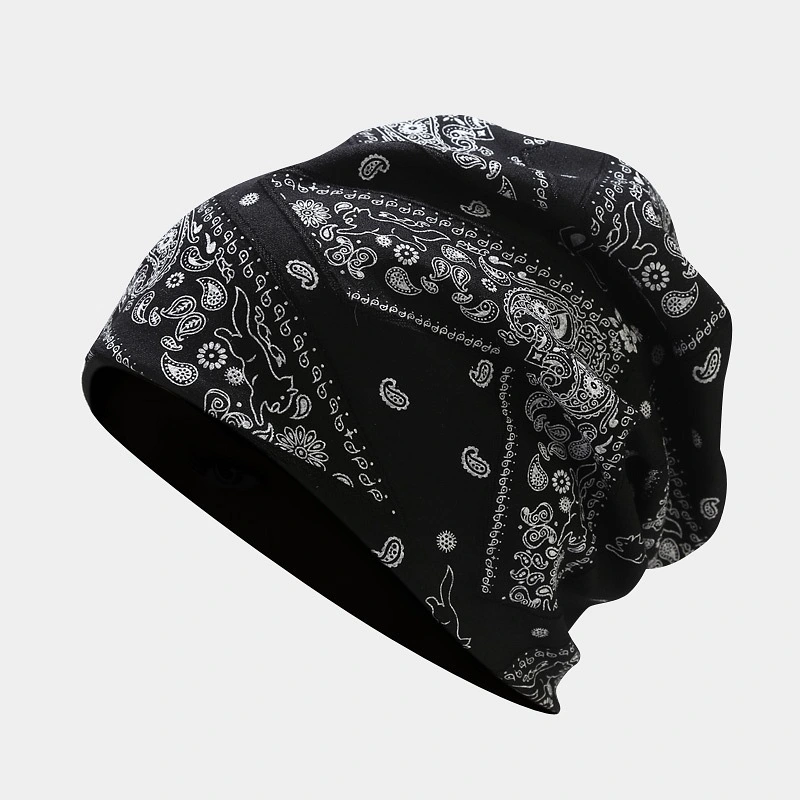 Women's Paisley Pattern Windproof Pullover Hat