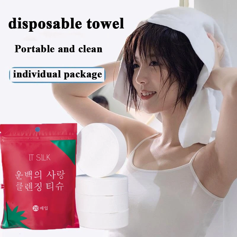 Compressed towels; face towels; disposable pure cotton thickened and enlarged rubbing towels; portable travel cleansing towels