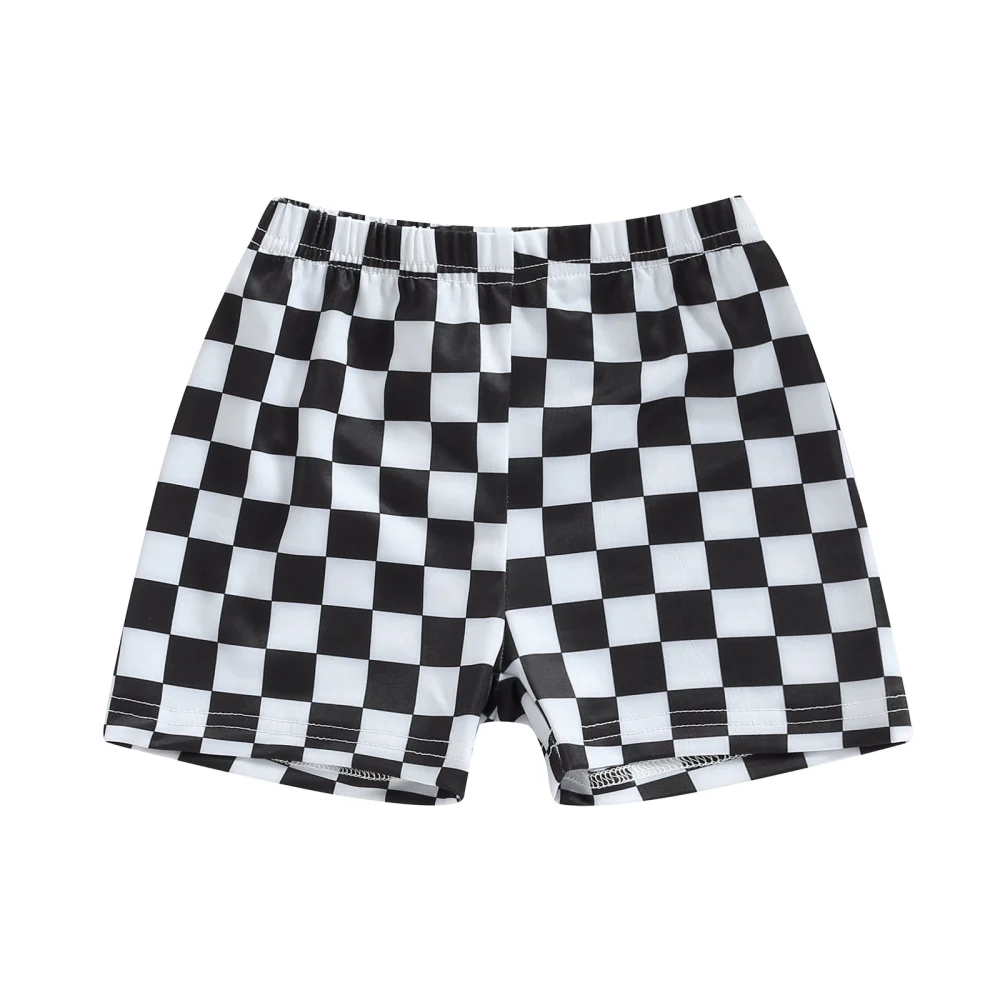 Boys Swim Trunks, Checkerboard Print Fast Dry Summer Sports Pool Beach Toddler Swim Trunks