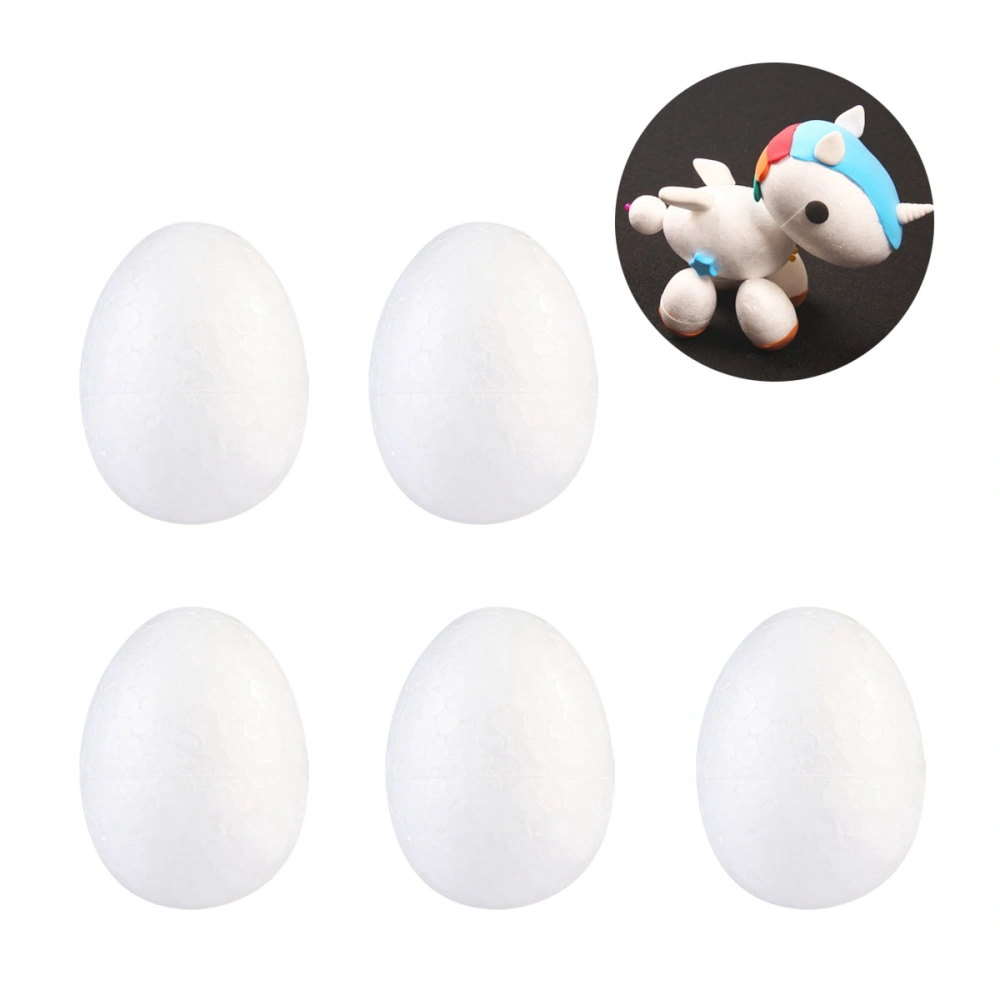 20pcs Painting Egg DIY Easter Decor Solid Egg for Kid Festival Craft (White, 6cm)