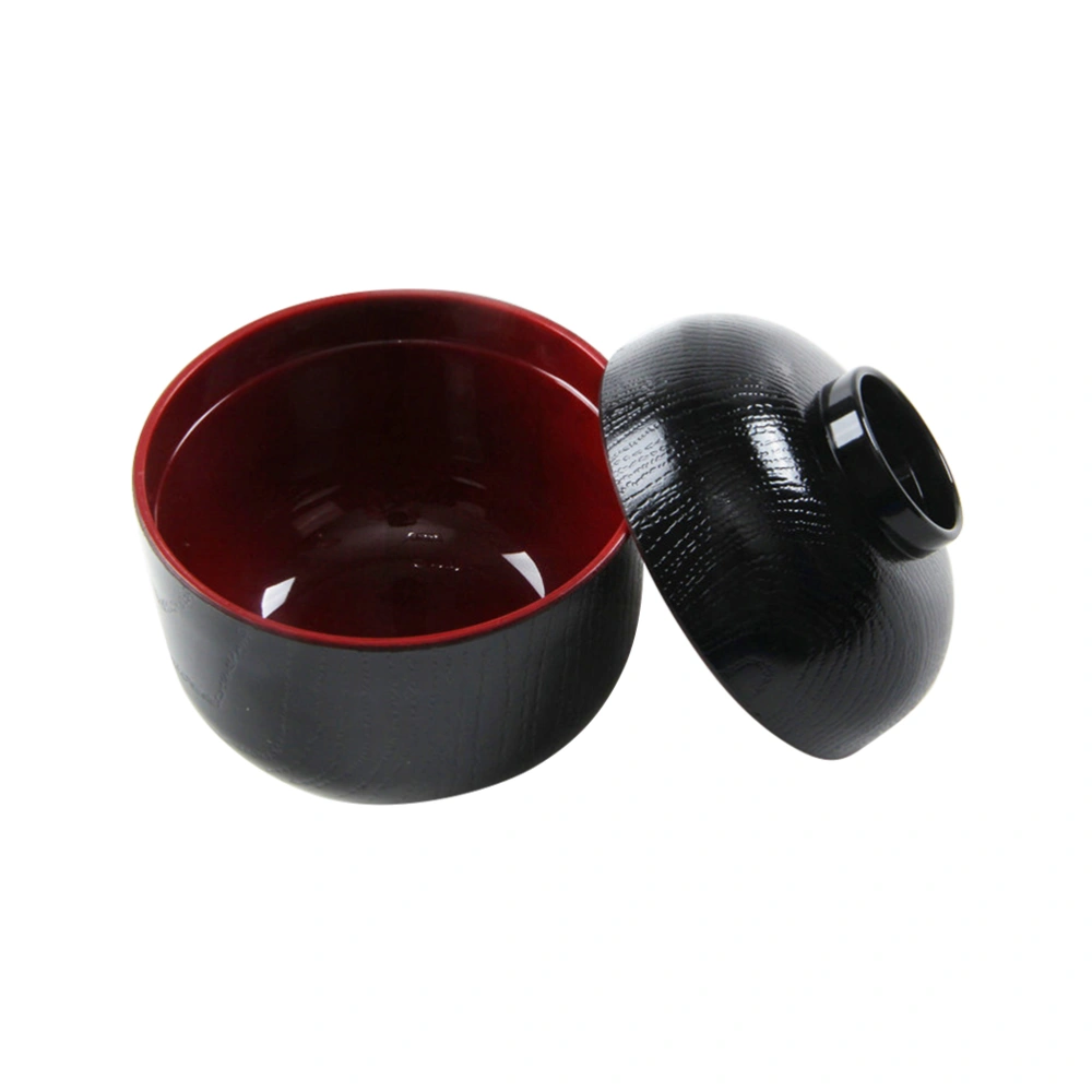 2PC Japanese Style Cover Small Bowl Miso Bowl Small Soup Bowl Japanese Style Miso with Lid Soup Bowl Ramen Bowl