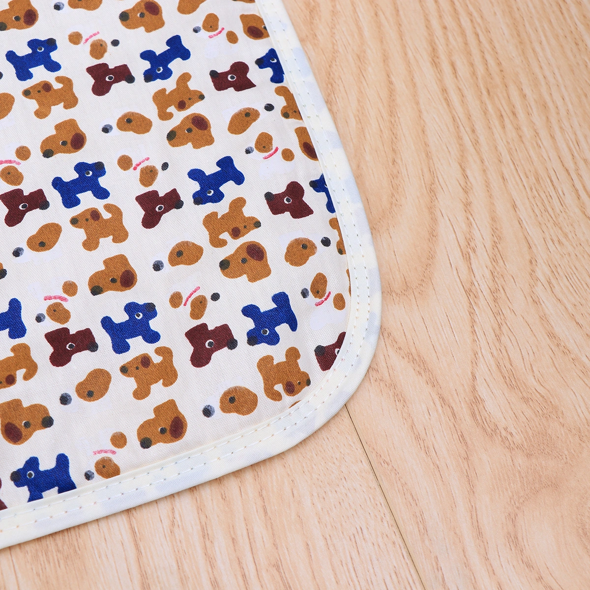 2pcs Washable Dog Pee Pads Fast Absorbing Reusable Training Puppy Pads (Coffee)