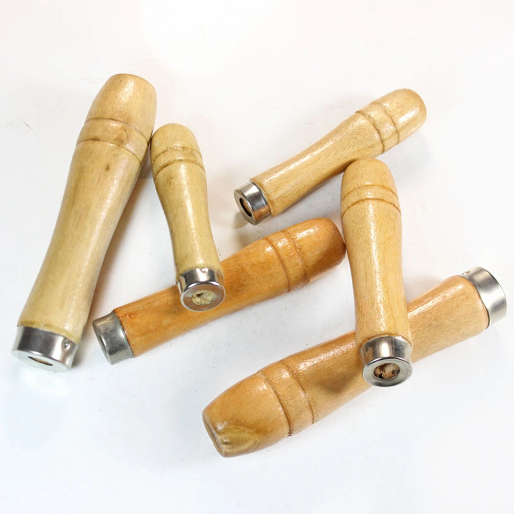 5pcs Wooden Handle for File Cutting Tool Craft - 6.8MM Inner Hole