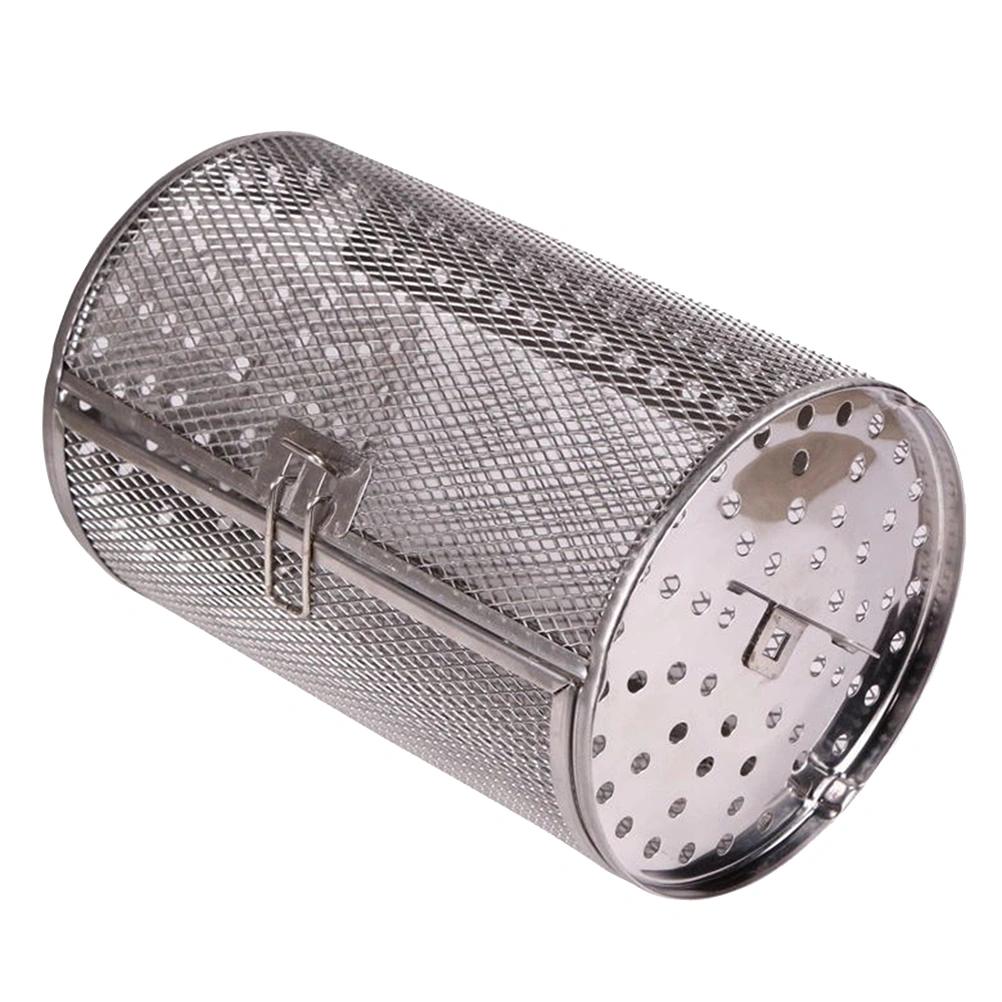 Air Fryer Rotisserie Oven Basket Kitchen Grill Roaster Air Fryer Accessories (Silver Gray)