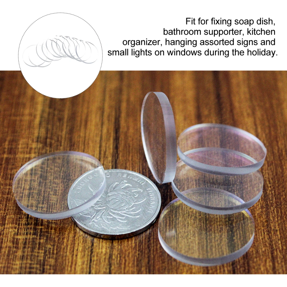 10pcs Glass Table Pad Anti Spacer Suction Cup Wahser Glass Cover Damper