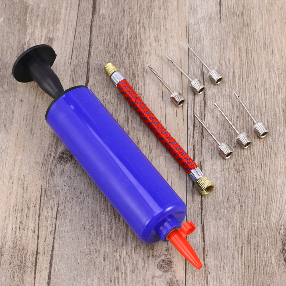 Mini Inflator Balls Air Pump Needle Adapter Set Basketball Football Basketball Sports Accessories(Blue)