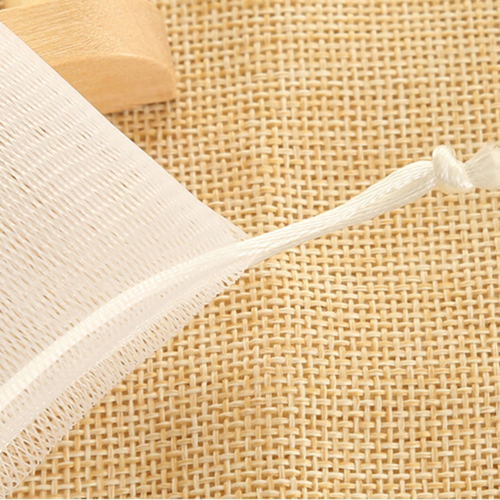 10pcs Exfoliating Mesh Soap Saver Pouch Bubble Net Handmade Soap Mesh Bag Body Facial Cleaning Tool