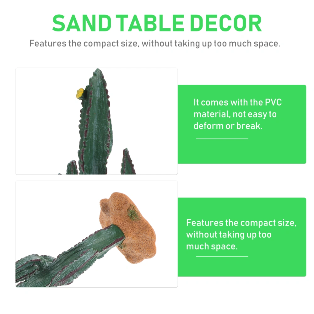 1Pc Simulated Cactus Adornment Creative Sand Table Decor Home Desktop Ornament