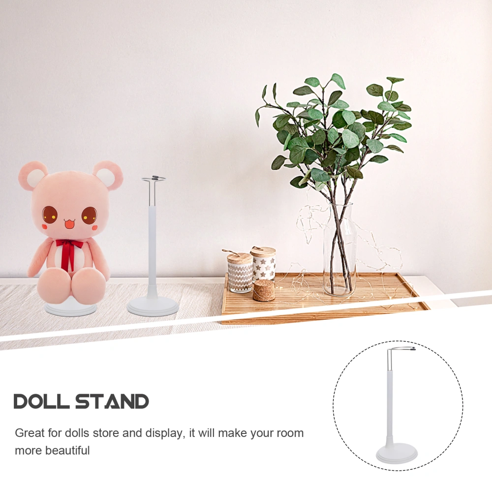 4pcs Creative Doll Bracket Support Portable Teddy Bear Stand Fashion Dolls Storage Rack for Home White 35cm