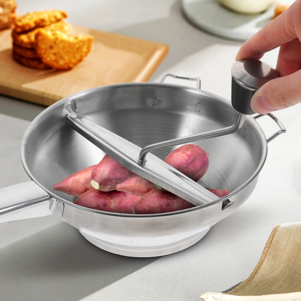 1pc Stainless Steel Blender Manual Potato Presser Potato Ricer for Home (Silver)