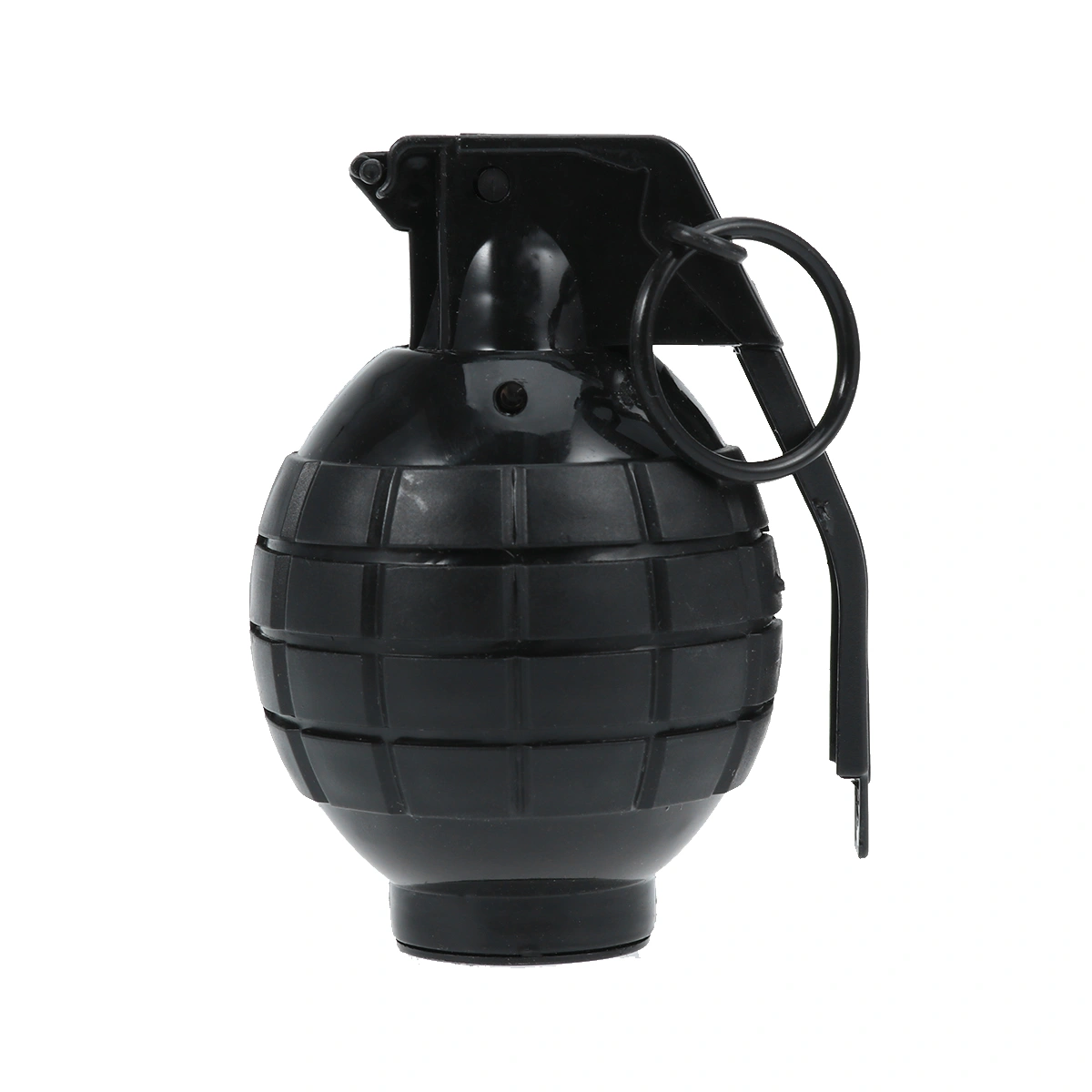 Grenade Props with Shining Light Trick Toys Virtual Sound Effects Hand Grenade Props Military Model Supplies No Battery Black