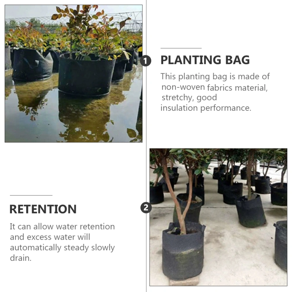 2Pcs Potato Non-Woven Grow Bags Vegetable Portable Planting Bag Planting Bags for Onion