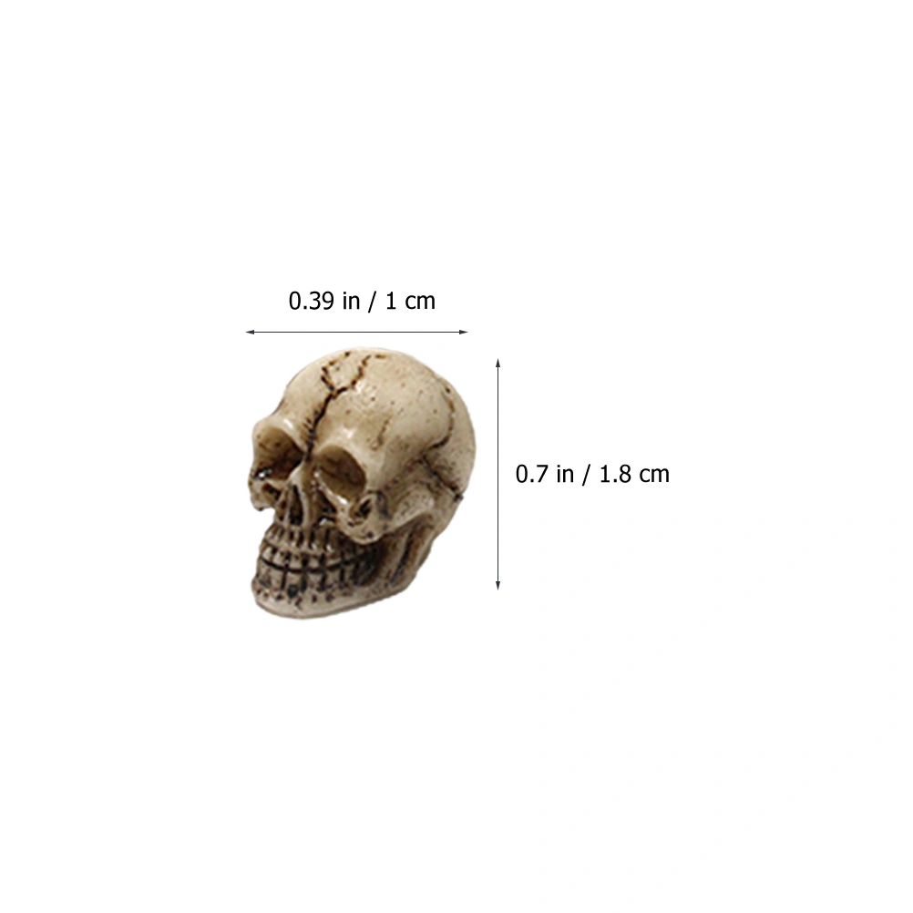 20pcs Small Skull Head Statue lifelike Skull Head Adornment Exquisite Skull Head Halloween Decoration