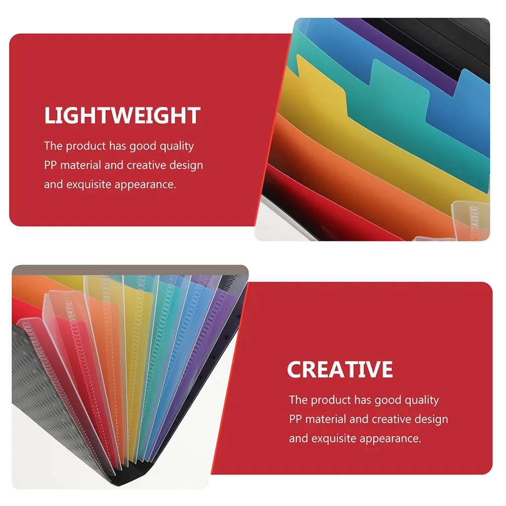 2pcs Multipurpose Document Folders Small File Folders Mini Expanding File