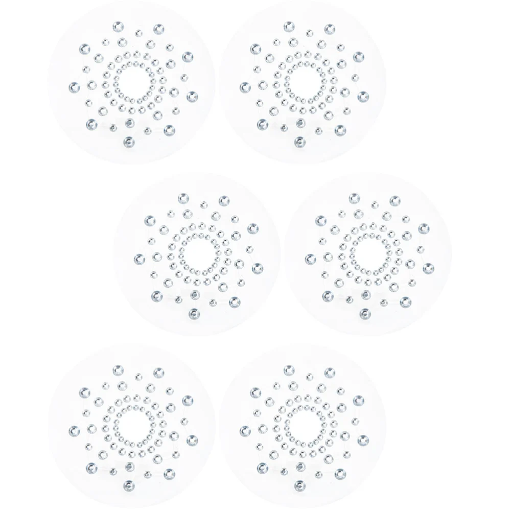 3 Pairs of Adhesive Nipples Covers Snowflake Shaped Nipples Stickers Bra Pad Accessories