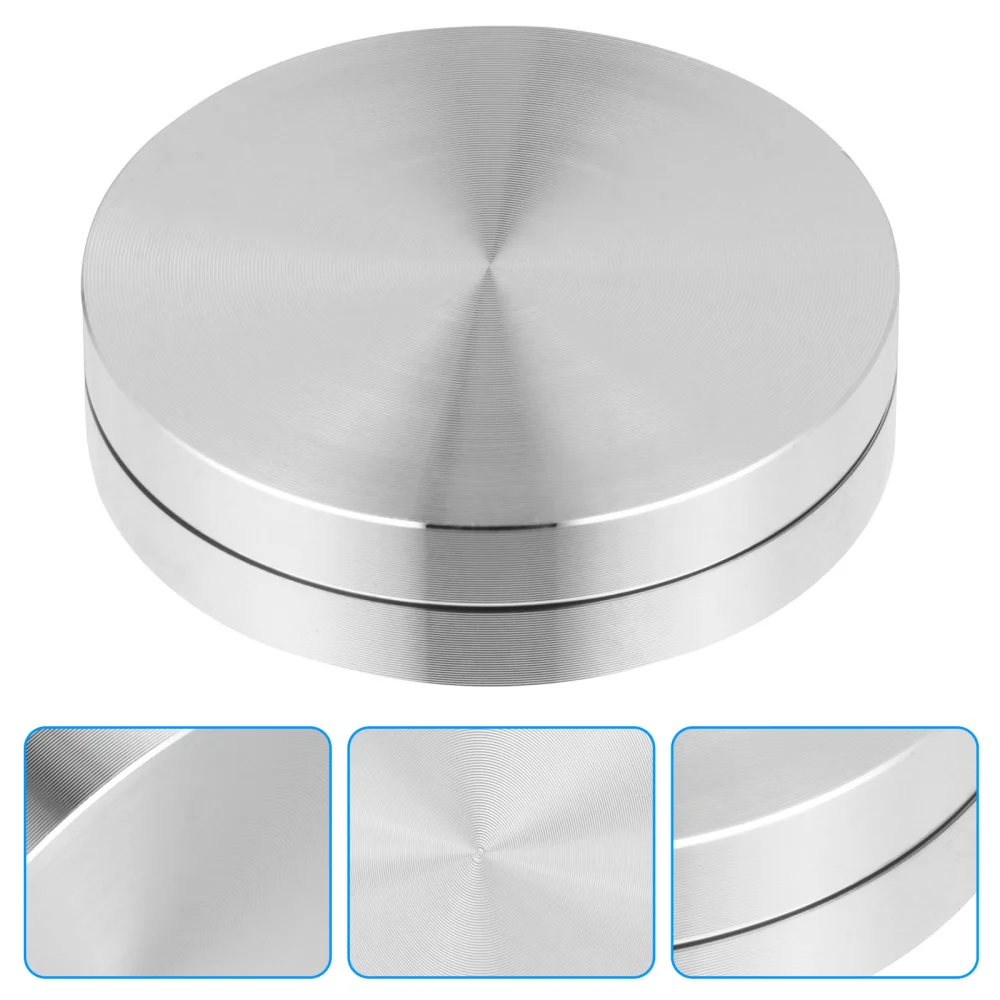 1pc Cake Baking Tray Axle Turntable Aluminum Alloy Rotating Tray Stand Base