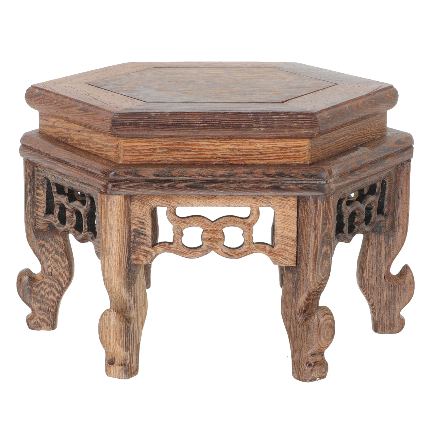 Wooden Stool Plant Stand Chinese Style Flower Pot Display Rack Tea Pot Base