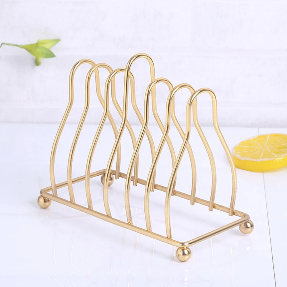 Household Plate Stand Decorative Plate Organizer Wear-resistant Plate Rack Kitchen Accessory