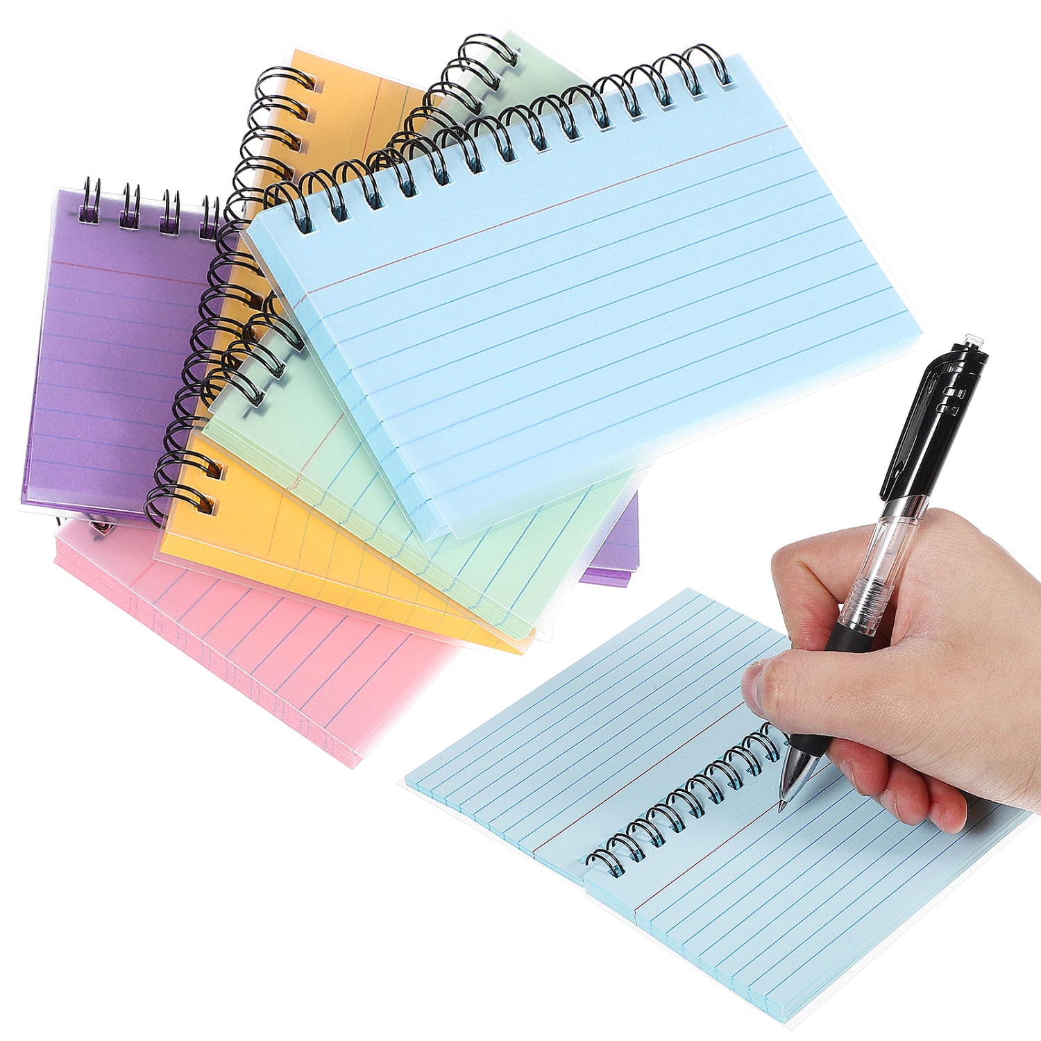 5 Pcs Small Notebooks Index Cards Study Cards Notepads for Office School Learning