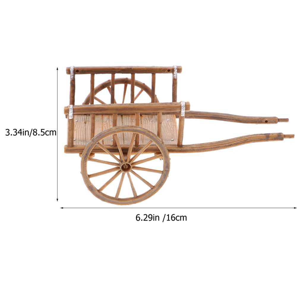 Tiny Farm Trolley Model Miniature Farm Cart Model Tiny Cart Model Miniature Trolley Model