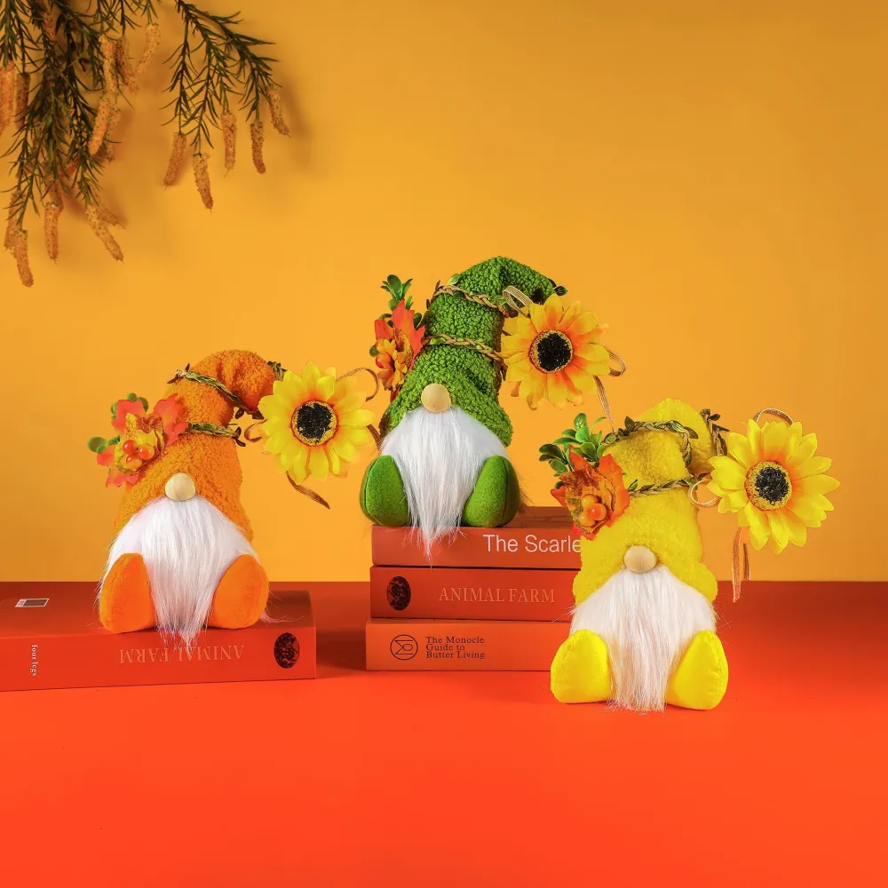 Harvest Festival SUNFLOWER Faceless Doll Decoration