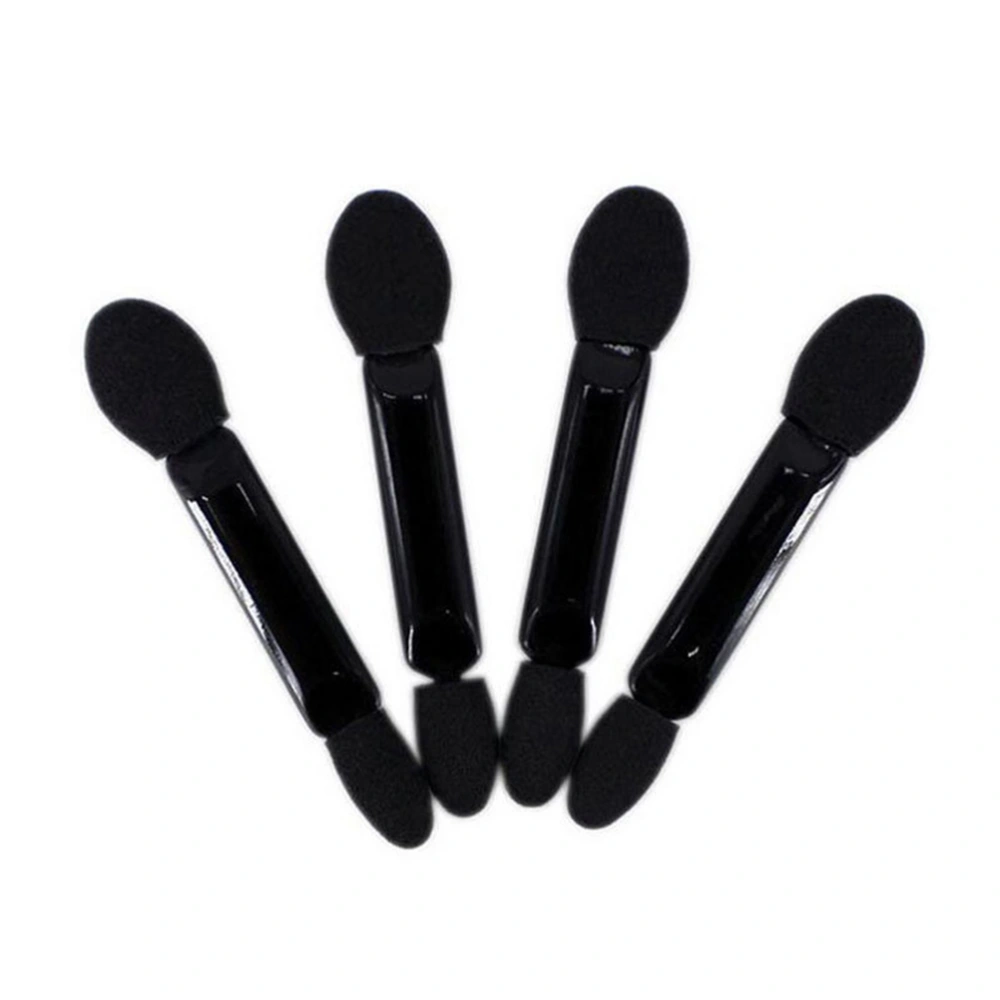 50pcs Black Double-ended Sponge Eyeshadow Brush Tipped Eye shadow Applicators Makeup Brushes